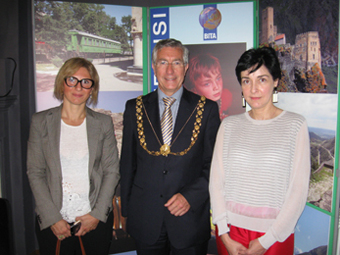Nino Kharadze who is a counsellor at the Georgian Embassy Mako and The Lord Mayor at the business breakfast web2