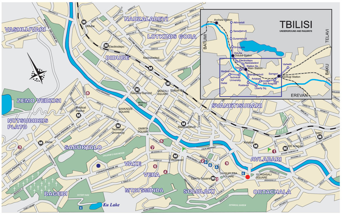 tbilisi map